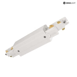3-phase straight connector D LINE/DALI DALI controllable, with feed-in option, white
