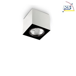Luminaria de techo MOOD SQUARE giratorio GU10 IP20, acero, blanco