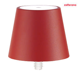 Battery lamp POLDINA STOPPER IP54, red dimmable